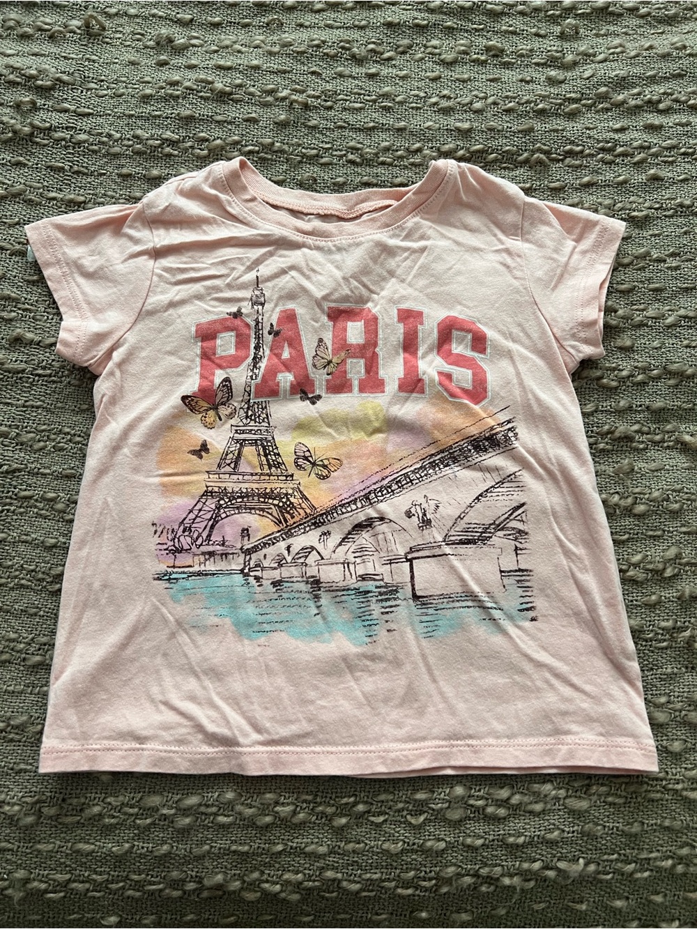 The Children's Place Light Pink Paris Graphic Tee